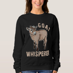 Sudadera Cultivador de Ilustracion de Cabra Cute Whisperer