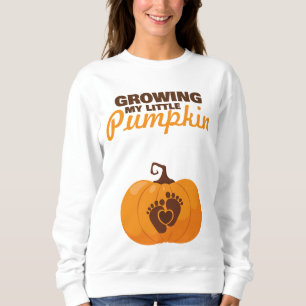 Sudadera Cultivando a mi pequeña mamá de calabaza para que 