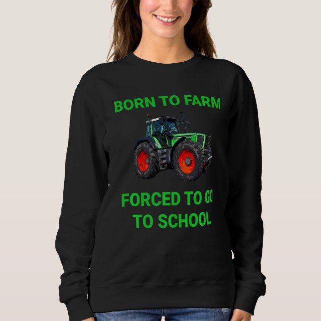 Sudadera Cultivo de tractores agrícolas agrícolas de granje (Anverso)