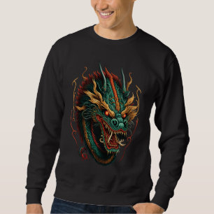 Sudadera Cultura asiática china dragón japonés 2