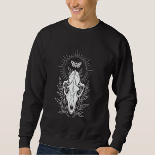 Sudadera Cultura de Buitre Cráneo de Lobo Memento Mori Poli