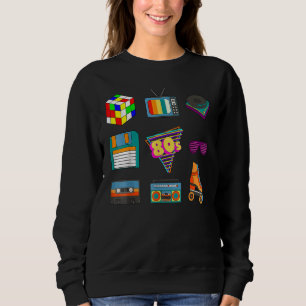 Sudadera Cultura de la moda retro de los años 80 Disco de m