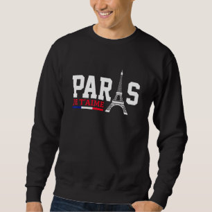 Sudadera Cultura Francesa Bandera París Je T'aime