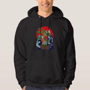 Sudadera Cultura japonesa ondea budista oceánico Bonsai T