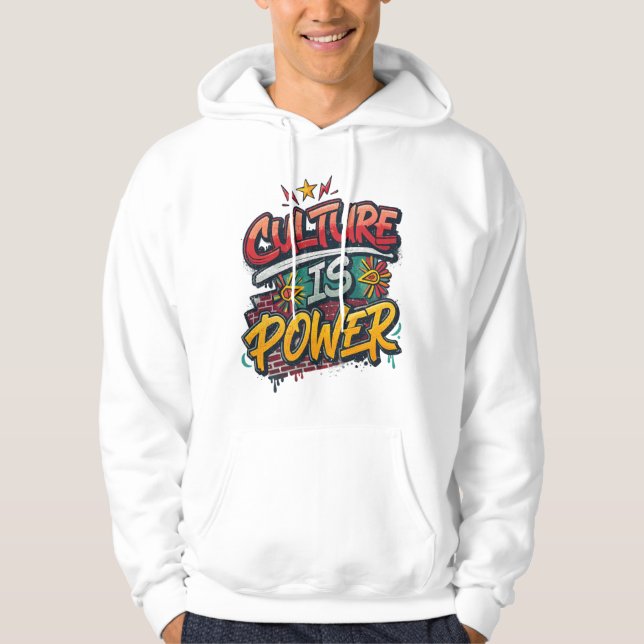 Sudadera Culture Is Power Black History Month Black hoodie (Anverso)