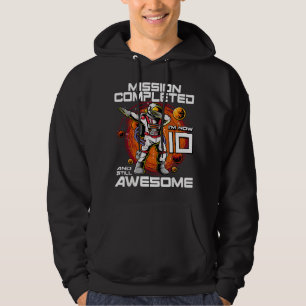 Sudadera Cumpleaños 10 Astronauta 10 Años Espacio Exterior 