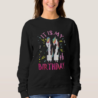 Sudadera Cumpleaños 12 Años De Unicornio