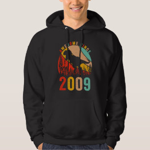 Sudadera Cumpleaños 14 Dinosaurio T Rex Niños Retro Increíb