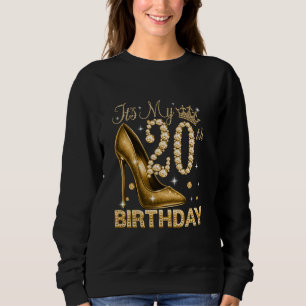 Sudadera Cumpleaños 20 Mujeres Reina 20 Años Corona de Dia