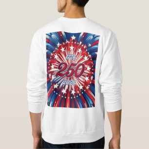 Sudadera Cumpleaños 250 de América 1776-2026 Fuegos Artific