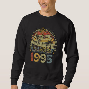 Sudadera Cumpleaños 30 Años Retro Octubre 1995 Vintage 30
