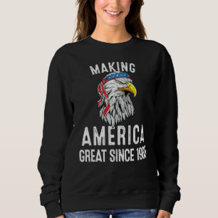 Sudadera Cumpleaños 37 Haciendo a América Grande Desde 1985