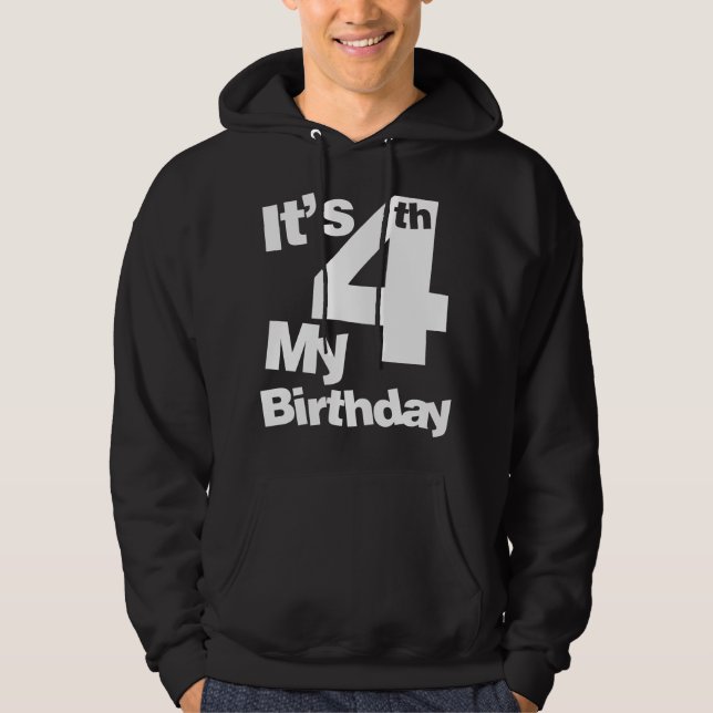 Sudadera Cumpleaños 4 de niños. Es mi 4to cumpleaños de 4 a (Anverso)