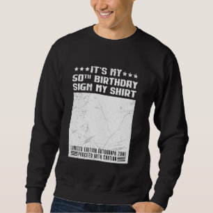 Sudadera Cumpleaños 50 años es mi invitado de Rótulo de cum