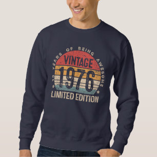 Sudadera Cumpleaños 50 Vintage 1976 Edición Limitada 50 Cum