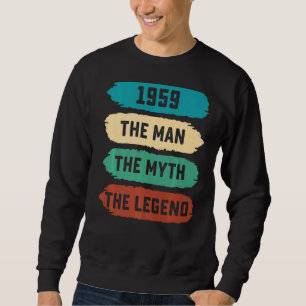 Sudadera Cumpleaños 63 del hombre El Mito La Leyenda 1959 P