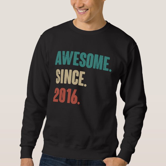Sudadera Cumpleaños 7 Decoración Vieja Vieja 2016 (Anverso)