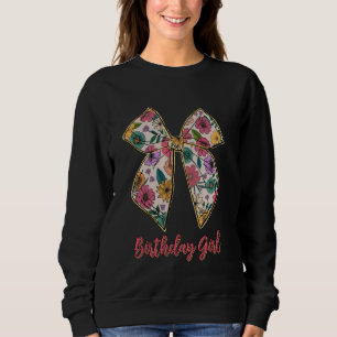 Sudadera Cumpleaños Chica Coquette Aesthetic Pink Bow Cumpl