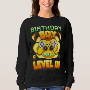 Sudadera Cumpleaños Chico Tiempo De Subir De Nivel Cumpleañ