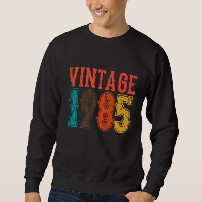Sudadera Cumpleaños Dad Vintage 1985 (Anverso)