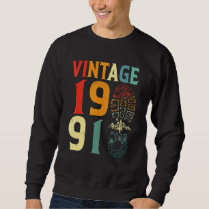 Sudadera Cumpleaños de 31 años Vintage 1991 Acampada Sender