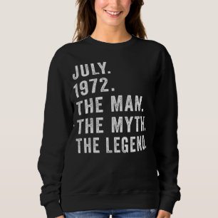 Sudadera Cumpleaños de 50 años, leyenda del mito del hombre