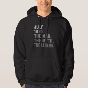 Sudadera Cumpleaños de 52 años, leyenda del mito del hombre