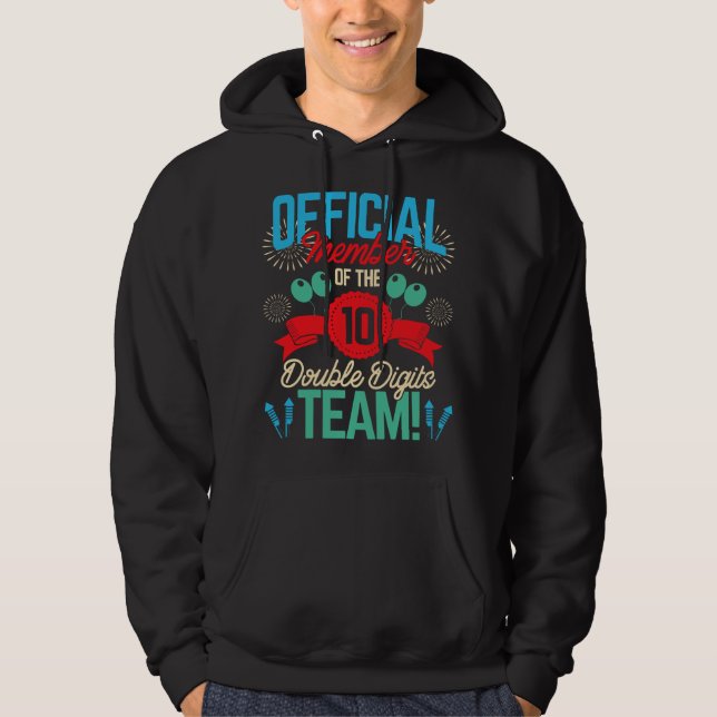 Sudadera Cumpleaños de dos dígitos niña de 10 años, niño, g (Anverso)