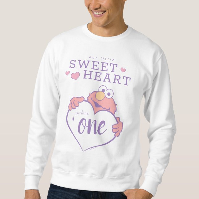 Sudadera Cumpleaños de Elmo Sweetheart (Anverso)