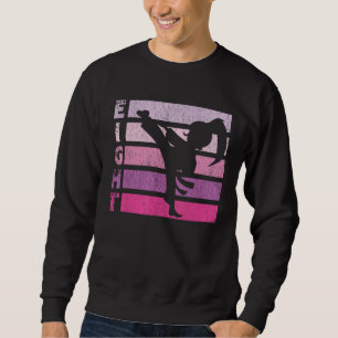 Sudadera Cumpleaños de Karate 8 años Chica de Taekwondo 8 a