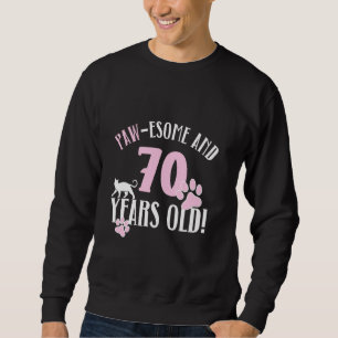 Sudadera Cumpleaños de la Madre del Gato de 70 años