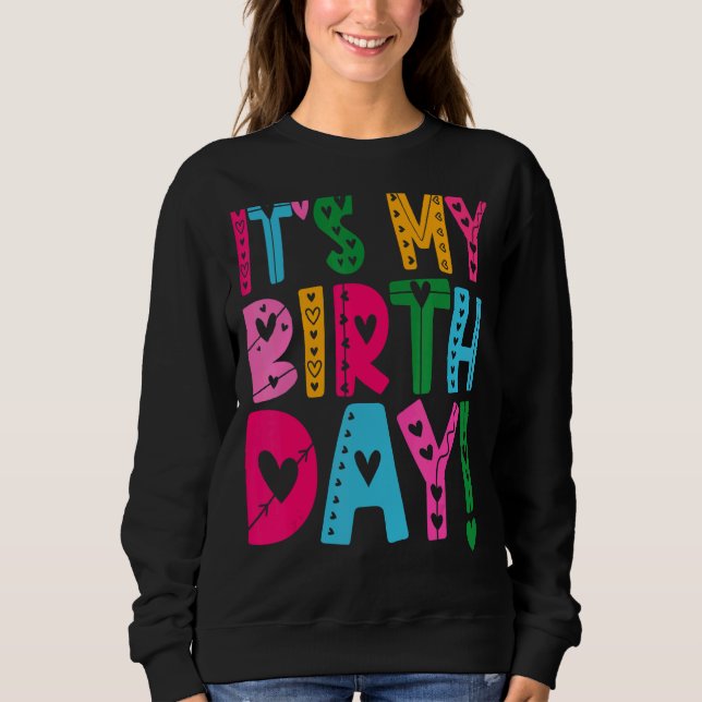Sudadera Cumpleaños de las Chicas adolescentes (Anverso)