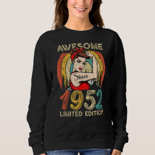 Sudadera Cumpleaños De Las Mujeres De 70 Años 1952