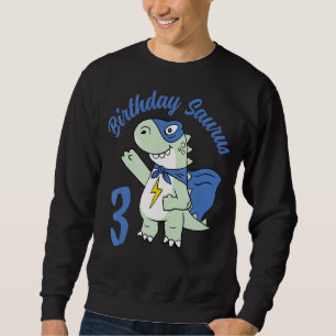 Sudadera Cumpleaños de los Dinosaurios Saurus 3er cumpleaño
