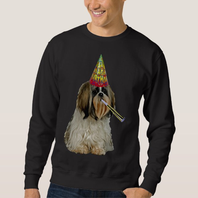 Sudadera Cumpleaños de Shih Tzu (Anverso)
