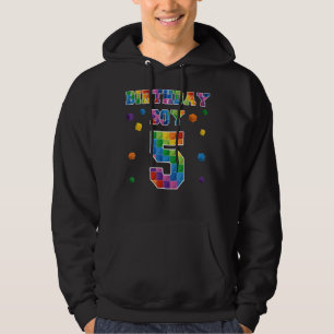 Sudadera Cumpleaños De Un Niño 5 Años Aniversario Edificio 
