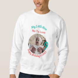Sudadera Cumpleaños del bebé personalizado con personalizac