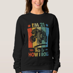 Sudadera Cumpleaños del camionero retro así es como hago na