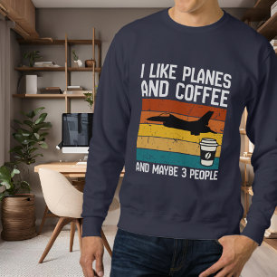 Sudadera Cumpleaños divertido de papá Me gustan los aviones