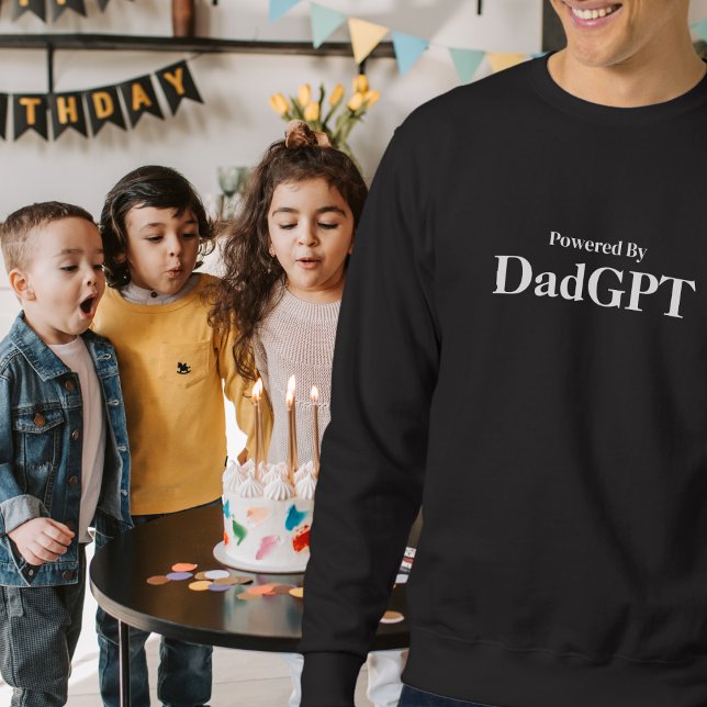 Sudadera Cumpleaños divertido del papá - Potenciado por Dad (Subido por el creador)