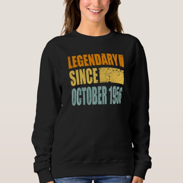 Sudadera Cumpleaños En Octubre De 1956 (Anverso)