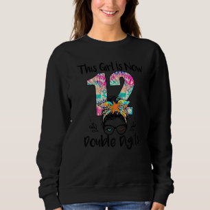 Sudadera Cumpleaños Este Chica Es Ahora 12 Dígitos Dobles T