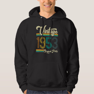 Sudadera Cumpleaños Nacido En 1953 Original Parts Vintage