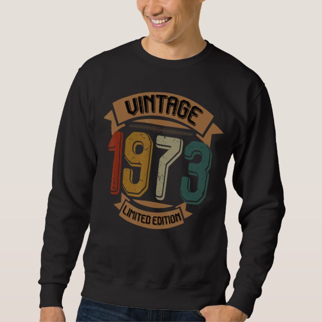Sudadera Cumpleaños Nacido En 1973 Vintage 1 (Anverso)