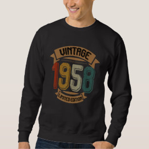 Sudadera Cumpleaños Nacido En La Vintage De 1958