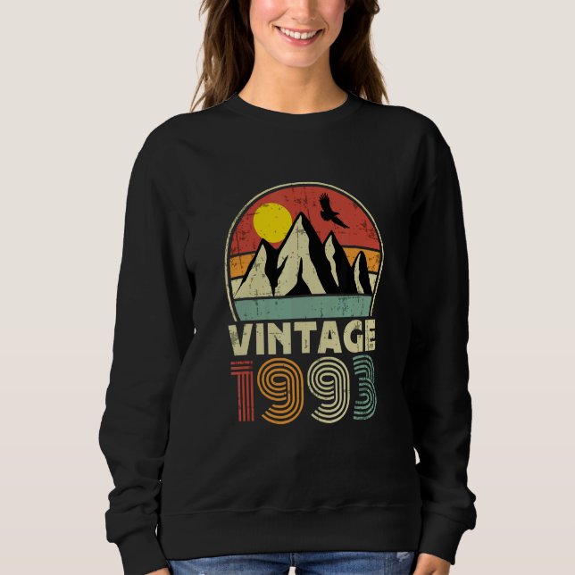 Sudadera Cumpleaños Nacido En La Vintage De 1993 (Anverso)