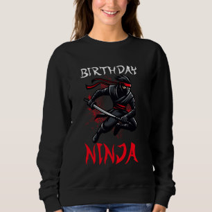 Sudadera Cumpleaños Ninja Fiesta de Cumpleaños Día Día del