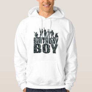 Sudadera Cumpleaños Niño Ejército Fiesta Suministros para F
