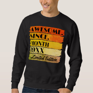 Sudadera Cumpleaños Personalizado Vintage Increíble Desde
