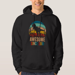 Sudadera Cumpleaños Retro 5 Dinosaurio T Rex Niños Increíbl